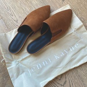 Jenni Kayne Suede Mules in ‘Saddle’ Brown